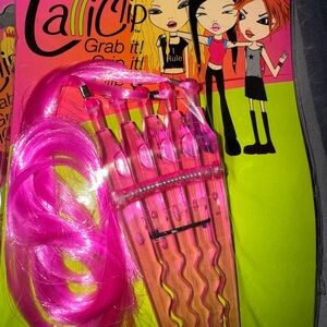 Calli Clip Pink Hair Extension Clip